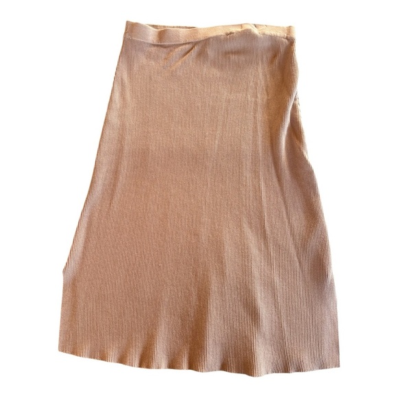 Wishlist Dresses & Skirts - Wishlist Boutique Mauve/Lavender Light Purple Ribbed Pencil Bodycon Midi Skirt L
